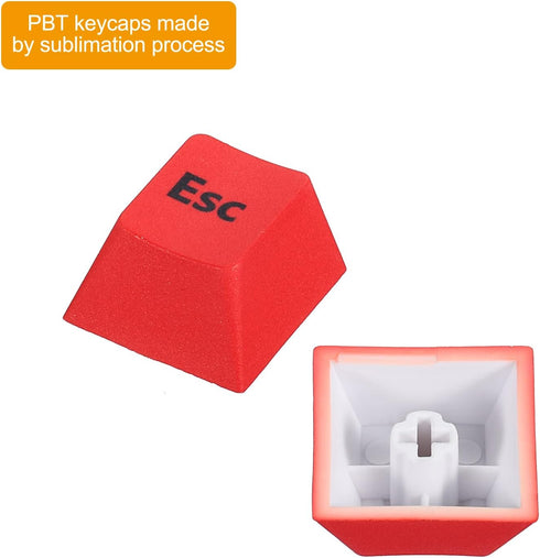 PATIKIL Mechanical Keyboard Keycaps, 1 Set Keyboard Replacement Universal W S D a Esc Up Down Keys, Multicolored...