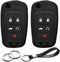 2pcs Compatible with Chevy Chevrolet Equinox Cruze Impala Camaro Malibu Limited GMC Terrain Buick Encore Lacrosse Regal Key Fob Cover Case Key Cha...