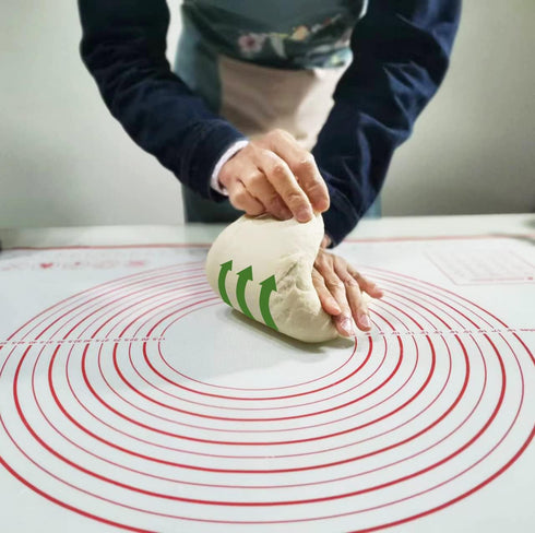 silicone pastry mat non stick baking mat with measurement fondant mat with three sizes for silicone baking mat, counter mat, dough rolling mat,fon...