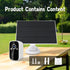 5W Solar Panel, IP 65 Waterproof 5V Micro USB Port for Security Cameras Wireless Outdoor, Compatible with Rechargeable Battery Security Camera...