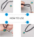 arricraft 100PCS 17.7" Multi-Strand Ribbon Necklace Cord with 3 Loops Waxed Cord Organza Ribbon Alloy Lobster Claw Clasps Chains for Necklace Maki...