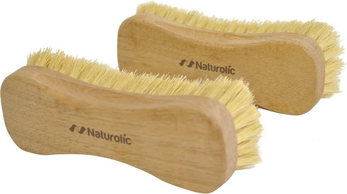All-Natural Wooden Scrub Brush Set |Tampico Bristle Brush for Cleaning | Scrub Brushes for Cleaning | Floor, Tub, Kitchen, and Carpet Brushes for ...