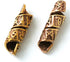Bronze Norse Viking Celtic Beard Beads Rings, Medieval Dwarf Dreadlock Pirate Hair Beads, Pagan Jewelry...