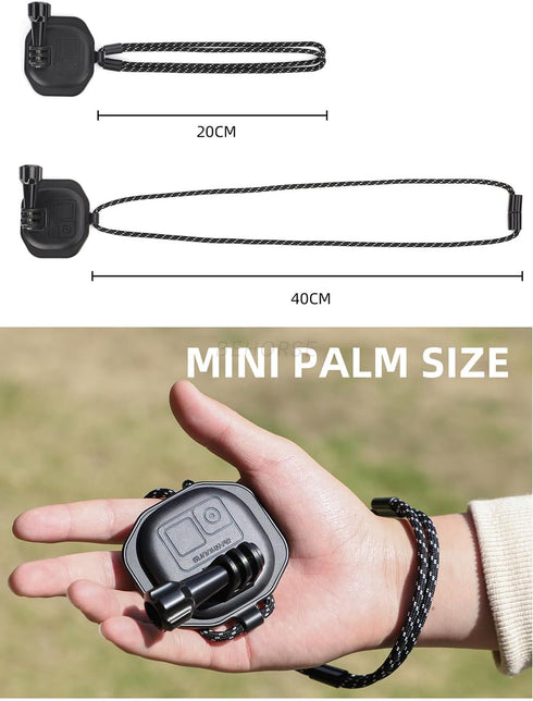 Magnetic POV/Vlog Neck Mount Holder with Lanyard Strap for GoPro 12 11 10 9 /Insta360 X3 Go3 Ace Pro/DJI Action 4 Osmo Pocket 3 Cameras...