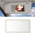 Car Sun Visor Mirror, Stainless Steel Seatback Makeup Mirror, Auto Self-Adhesive Cosmetic Mirrors, Travel Vanity Rearview Mirror, Universal for Ve...