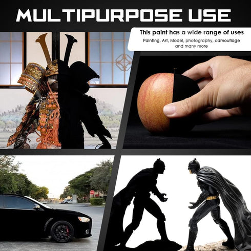 Musou Black Water-based Acrylic Paint - 100ml - Made in Japan - Blackest Black in the World...