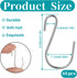 60 PCS S Hooks for Hanging 1 Inch Metal Hanging Hooks Mini S Hooks S Shaped Iron Wire Hook Hanger for Hanging Jewelry Small Kitchenware Potted Pla...