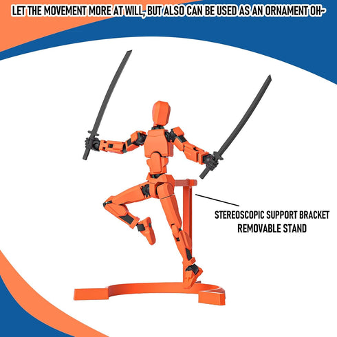 T13 Action Figure Set 3D Printed Multi-Jointed Movable T13 Lucky 13 Dummy 13 Nova 13 Robot 13 Action Figure (5 color)...
