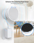 Maxonar Wall Mount for Ech0 Pop, Ech0 pop Wall Mount Smart Speaker Stand Holder Save up Space Cable Management - White...
