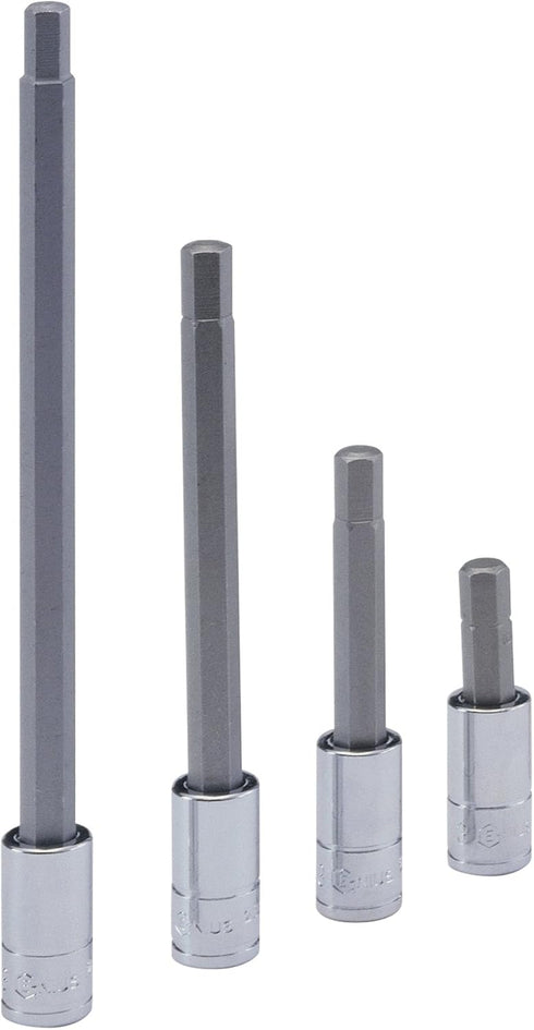 Genius Tools 1/4" Dr. 5mm Hex Bit Socket, 45mmL - 208+2135...