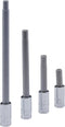 Genius Tools 1/4" Dr. 5mm Hex Bit Socket, 45mmL - 208+2135...