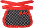 Black Sexy Polka Dot Ruffle Side Cotton Kitchen Cooking Waist Waitress Server Half Aprons with Pocket Women Girl...