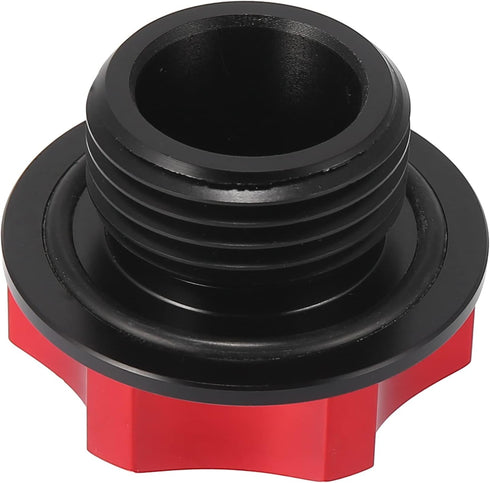 X AUTOHAUX Red Aluminum Alloy Gas Engine Oil Filler Cap Plug Cover for Toyota Reiz Camry Highlander Crown Corolla...