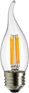 Sunlite LED Vintage Chandelier 4W (25W Equivalent) Light Bulb Medium (E26) Base, Warm White...