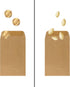 200 Pack #3 Kraft coin envelope 2.5 x 4.25 inches Kraft Envelopes Classic Small Parts Envelopes with Self Adhesive Gummed Flap for Coins Cash Cred...