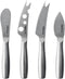 BOSKA Stainless Steel Cheese 4 Knife Set - Mini Copenhagen Knives For All Types of Cheese - Silver Non-Stick - Dishwasher Safe - For Kitchen Cooki...