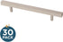 Franklin Brass Simple Square Bar Cabinet Pull, Stainless Steel, 5-1/16 in (128mm) Drawer Handle, 10 Pack, P46657K-SS-B...