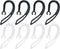 Universal Silicone Ear Hooks, Flexible Ear Piece Clamp, Replacement Ear Loop Clips for Bluetooth Headset Mini Two Way Radio (Two Colors Pack of 8)...
