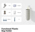 Plastic Bag Holder Grocery Bag Holder Wall Mount Reusable Trash Bag Organizer for Home Kitchen Pantry Decor,1 Pack...