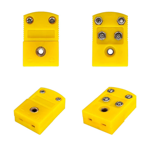 K-Type Thermocouple Connector Adapter Cable Connector 6 Pairs Male and Female Plugs...
