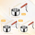 Stainless Steel Sauce pan, Mini Milk Warmer Pot Soup Pan with Wooden Handle Small Saucepan for Butter Warmer Heating Milk Cooking Sauce (125ml)...