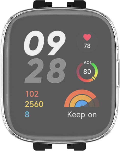 Screen Protective Case Compatible for Xiaomi Redmi Watch 3 Smart Watch TPU Case Soft Ultra-Slim Screen Protector for Xiaomi Redmi Watch3 Bumper Sh...