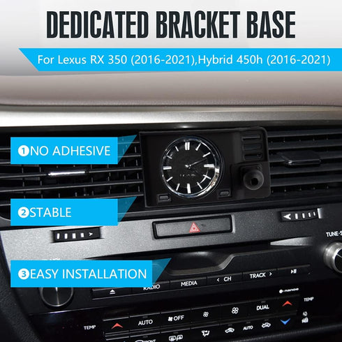 for Lexus RX 350 450h Accessories Car Phone Holder Mount 2021 2020 2019 2018 2017 2016 Cell Phone Air Vent Dedicated Cradle Gravity Navigation Bla...