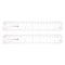 2pcs Film Flexible Ruler 8 Inch 0.5mm Scale PET Plastic Folding Straight Ruler Calibration Soft Ruler Measuring Tool for Factory, Transparent...