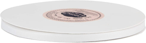 VATIN Solid 1/4" X 50 Yards White Grosgrain Ribbon Perfect for Crafts, Wedding Decor, DIY Hair Accessories, Sewing, Gift Package Wrapping and More...