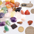Hilitchi 1lb Bulk Large Natural Tumbled Polished Brazilian Stones Gemstone Healing Crystals Quartz for Wicca, Reiki, and Energy Crystal Healing (B...