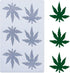 (THIN and SHALLOW) Marijuana Leaf Embossed Fondant Maple Silicone Mold for Chocolate Candy Gum Paste Polymer Clay Resin Kitchen Baking Sugar Craft...