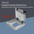 MAKERELE Grey,Outdoor Electrical Outlet Cover,Waterproof Dustproof Enclosure,with Hinged Cover and Transparent Mounting Plate,rated for Wet Locati...