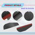 2Pcs Mirror Rain Visor Guard, Universal Waterproof Auto Flexible Mirror Cover Rubber Carbon Fiber Visor Guard Car Exterior Trim Accessories for Mo...