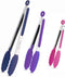 Kitchen Tongs Set of 3, Cooking Tongs with Silicone Tips, Stainless Steel Serving Tongs, Non-Scratch Heat Resistant Tongs for Grilling Cooking BBQ...