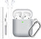 Lerobo for Airpod Case Cover, with Cleaner Kit and Magnetic Airpod Strap Anti-Lost Cord Sports Lanyard,Soft Slicone Cover Compatible with Apple Ai...