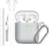 Lerobo for Airpod Case Cover, with Cleaner Kit and Magnetic Airpod Strap Anti-Lost Cord Sports Lanyard,Soft Slicone Cover Compatible with Apple Ai...