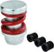 Gear Shifter Knob Spring Car Shift Stick Handle Aluminum for Most Manual Automatic Vehicles (Silver Red)...