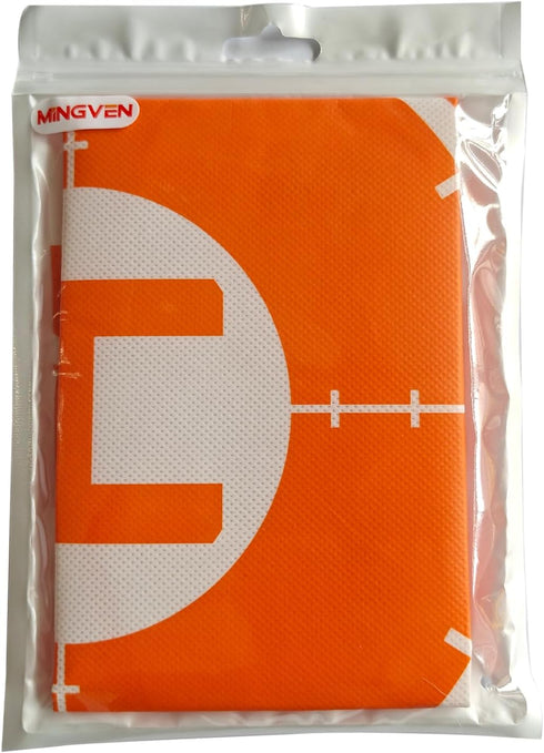 Waterproof Foldable Portable Drone Landing Pad for DJI Mini 2 SE, Mini 4 Pro, Mini 3 and Other Foldable Mini Drone, Orange...