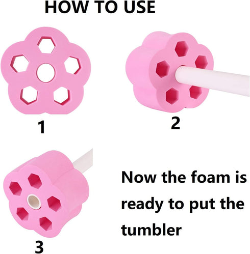 Cup Turner Foam Sets, Tumbler Turner Foams Inserts for 3/4 Inch PVC Pipe, Tumbler Spinner Foams Fit 40 oz 30 oz 20 oz 10 oz All Tumblers Crafting ...