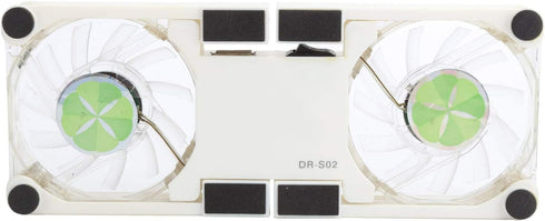 ASHATA Portable Laptop Cooling Pad, Foldable Cooler Pad with 2 Light Emitting Fans, Antiskid Mount, USB Powered Heat Dssipation Stand for Notebook...