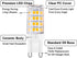 G9 LED Light Bulbs, 5W(40W Halogen Equivalent), 100V-240V, 430LM, Warm White 3000K, G9 Base Non-Dimmable Light Bulbs for Home Lighting,12-Pack...