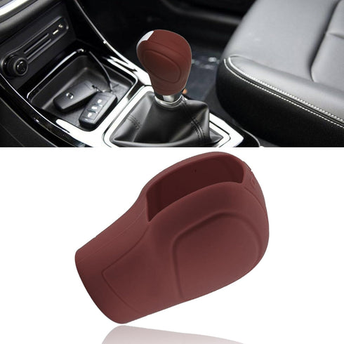 Ouzorp 1 Piece Car Gear Shift Knob Cover - Flexible Silicone Car Automatic Shift Protector - Universal Anti-Slip Car Knob Shift Shift Lever Protec...
