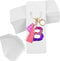 120 Set Keychain Display Card with Self-Sealing Bags, Keychain Packaging Keyring Jewelry Holder Display (White 5.9X2inch)...