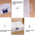 CHILDHOOD 2 Pack of Clear Plastic Clip Box, Crayon box Small Plastic Containers with Lids, Small Modular Supply Case for Office supplies, 6.5 x 4....