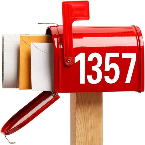 40Pcs Reflective Mailbox Number Sticker Decal Adhesive Reflective Address Numbers 0-9 for Window,Signs,Door,Cars(1 inch),Mailbox Numbers,Tools and...