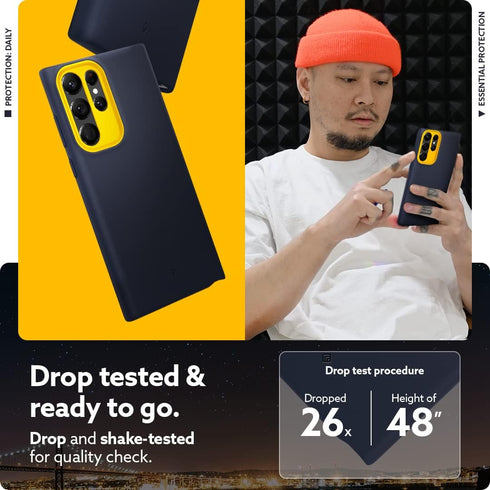 Caseology Nano Pop Silicone Case Accessories Compatible with Samsung Galaxy S22 Ultra Case 5G (2022) - Blueberry Navy...