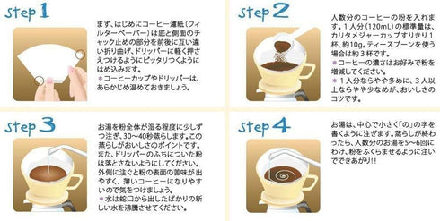 Kalita Coffee Dripper Ceramic 1-2 Person White 101-Lotto #01001...