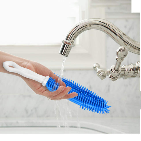 3 Pieces Pet Hair Remove Brush, Akamino Car & Auto Detailing Brush - Hair Lint Remover for Dogs Cats, Rubber Massage Brush for Furniture, Car Inte...