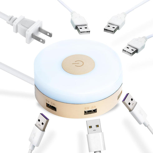 Ultra-Fast 6-Port USB Charging Hub QC 3.0 Technology - Universal Compatibility Android & iOS Devices, Cell Phones, Smart Watches-The Charging Stat...