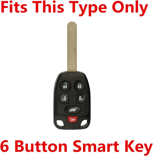 Rpkey 6 button Silicone Keyless Entry Remote Control Key Fob Cover Case protector Replacement Fit For 2011 2012 2013 Honda Odyssey N5F-A04TAA 3248...